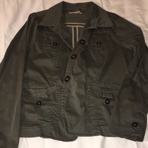 BARELY WORN GREEN ARMY JACKET FROM LUCKY BRAND